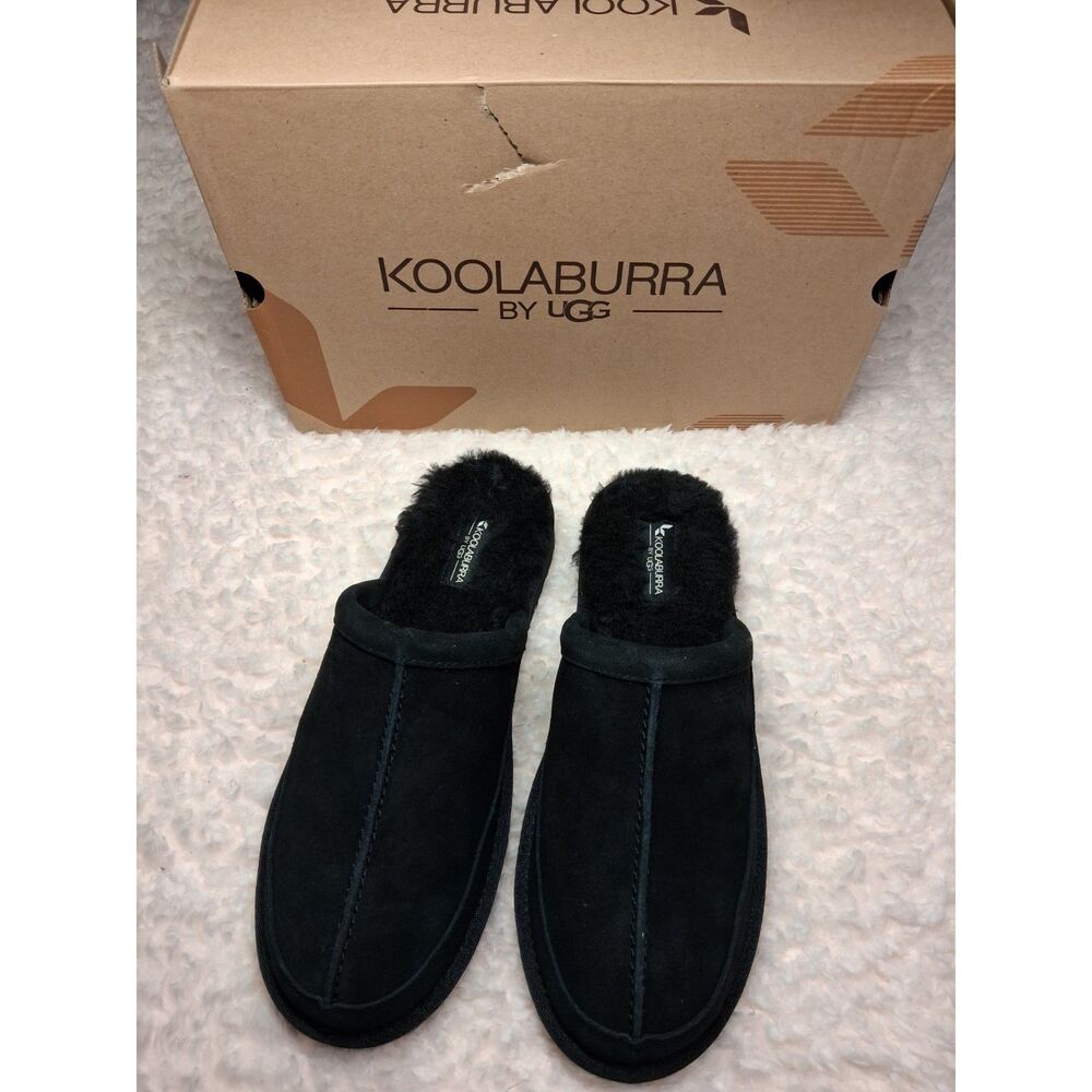 Koolaburra by UGG Men’s Size 9 Black Bordon Slippers New in Box